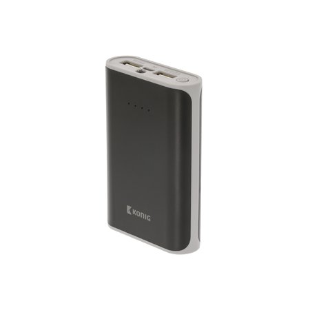 König Powerbank Lithium-Ion 7500 mAh USB Schwarz