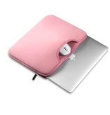 Airbag MacBook 2-in-1 sleeve / tas voor Macbook 12 inch / Macbook Air 11 inch Roze