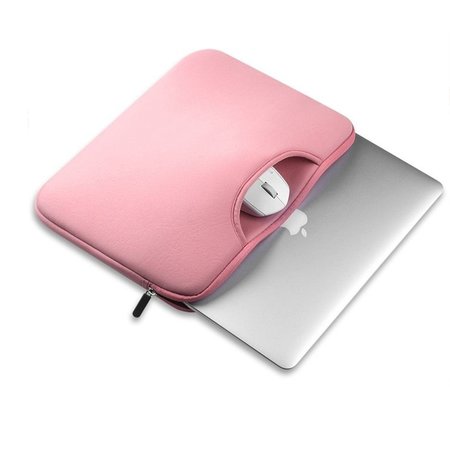 Airbag MacBook 2-in-1 sleeve / tas voor Macbook 12 inch / Macbook Air 11 inch Roze