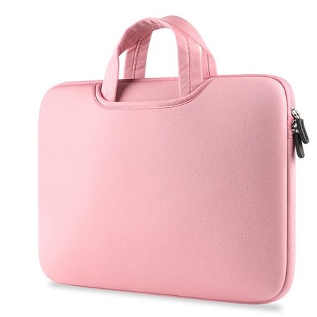 Airbag MacBook 2-in-1 sleeve / tas voor Macbook  Air / Pro 13 inch - Roze