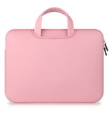 Airbag MacBook 2-in-1 sleeve / tas voor Macbook  Air / Pro 13 inch - Roze