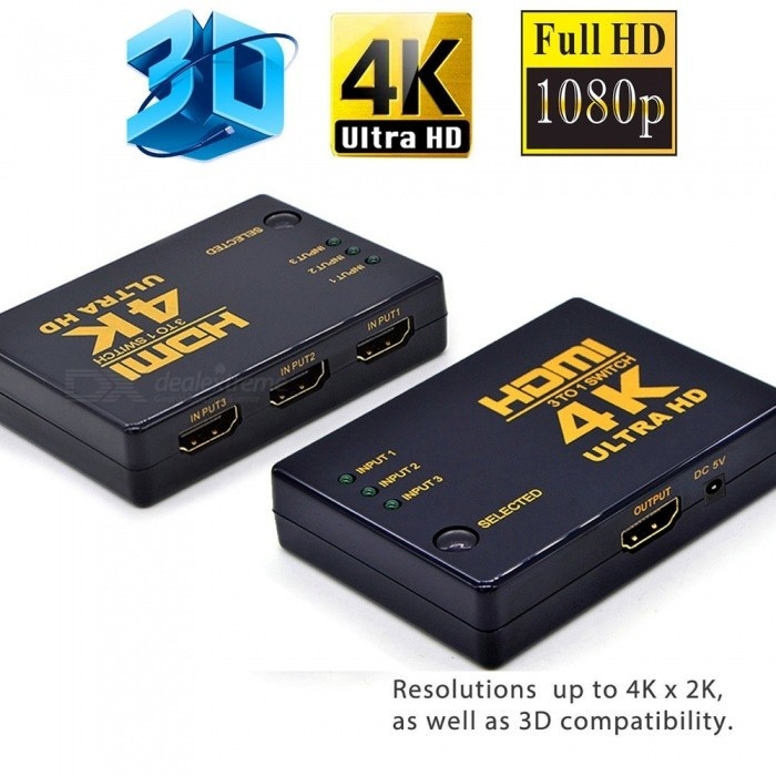 HDMI Switch Remote Control Ultra HD 4K 3D - Geeektech.com