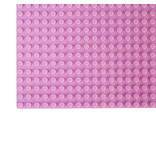 Geeek Große Grundplatte Bauplatte für Lego Bausteine Rosa 50 x 50