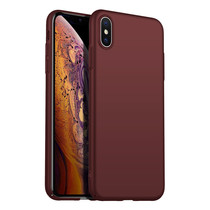 Rückseite Hülle Abdeckung iPhone X / Xs Hülle Burgundy Rot