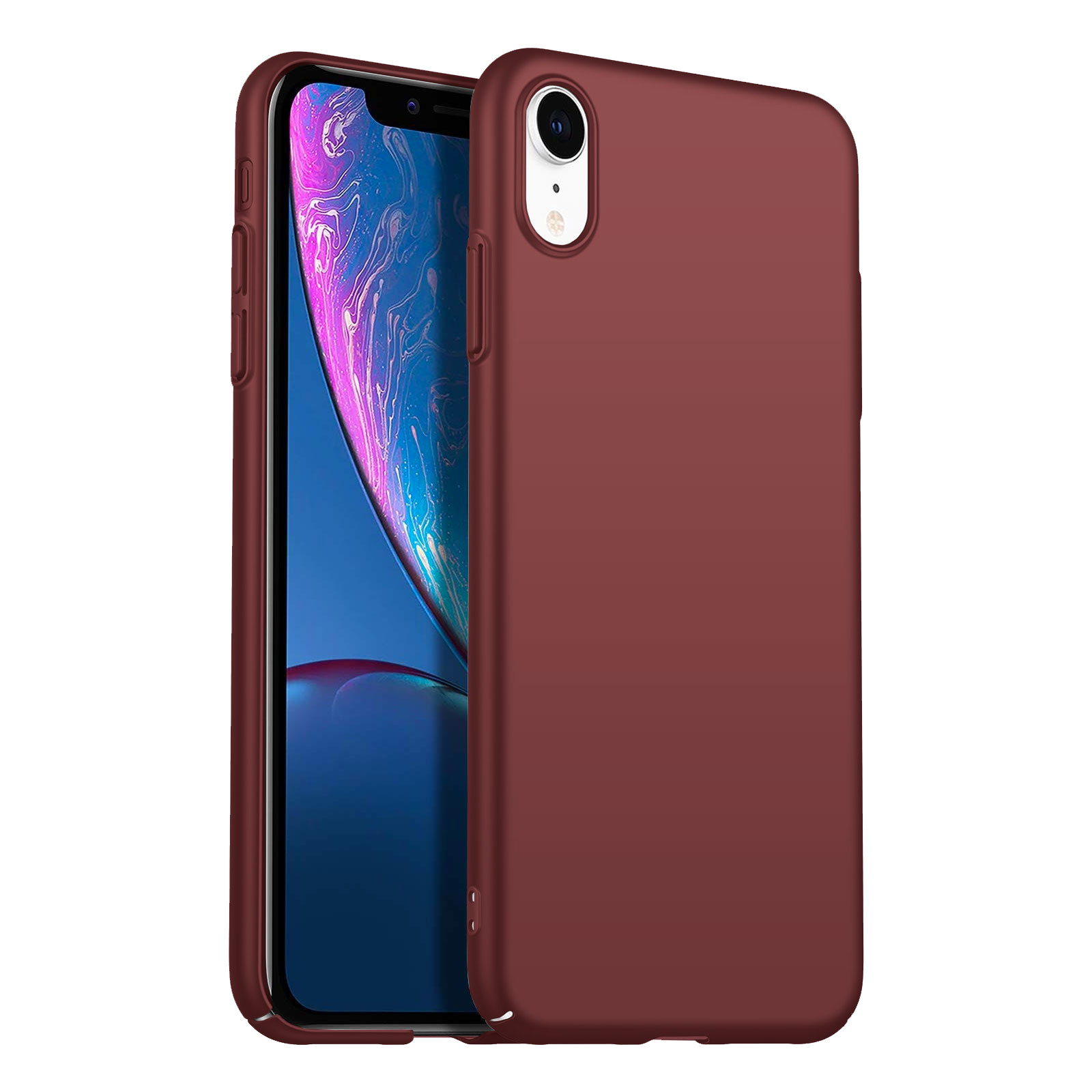 Case Cover Xr Smartphone Hoesje Burgundy -