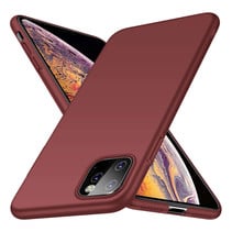 Rückseite Hülle Abdeckung iPhone 11 Pro Hülle Burgundy Rot