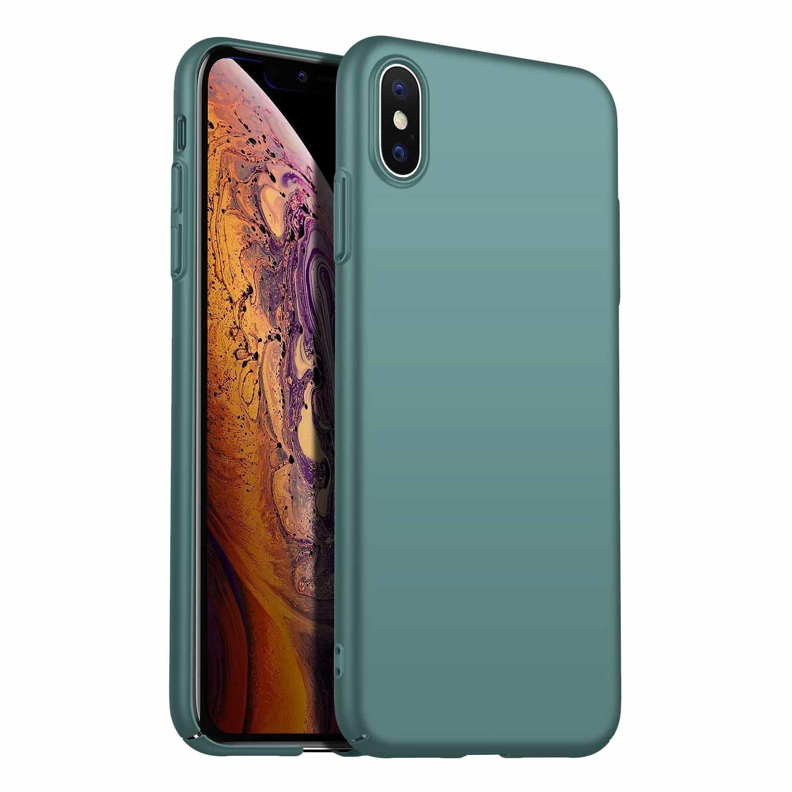 Back Case Cover iPhone X-Xs Hoesje Grey Blue