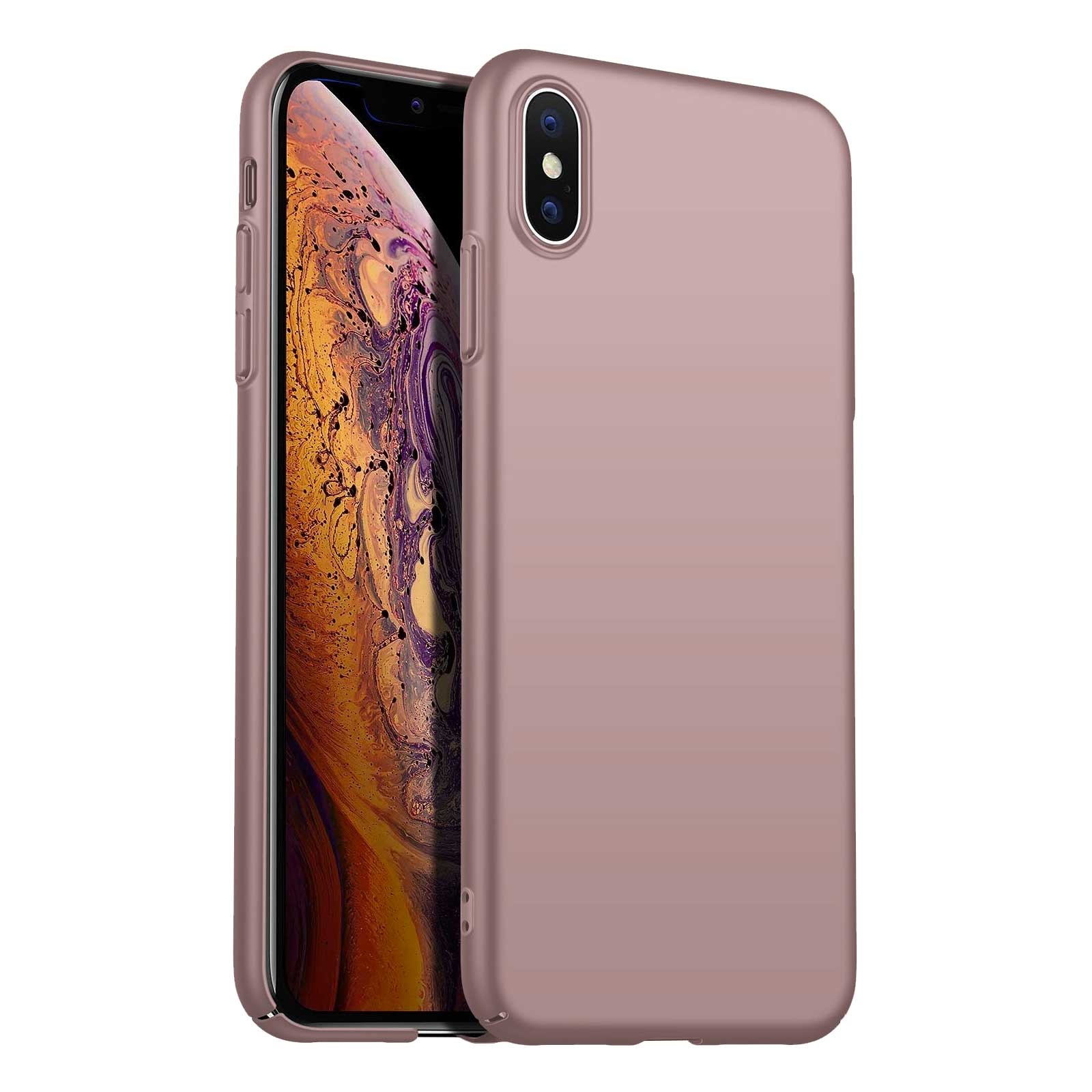Back Case Cover iPhone X-Xs Hoesje Pink Powder
