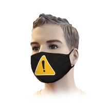 Mundmaske Streetwear Warning Design | Mund-Nasen-Maske | Mundmaske
