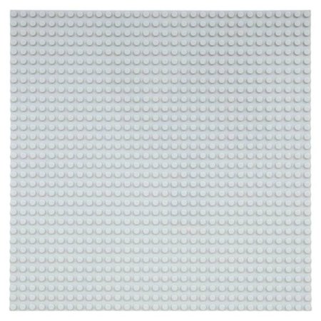 Large Baseplate Construction plate for Lego Building Blocks Grey 32 x 32
