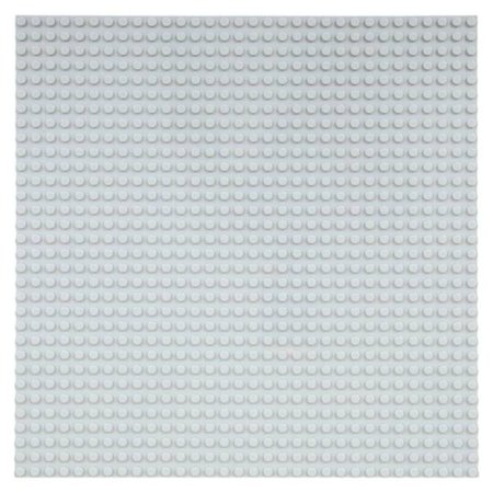 Geeek Large Baseplate Construction plate for Lego Building Blocks Grey 32 x 32