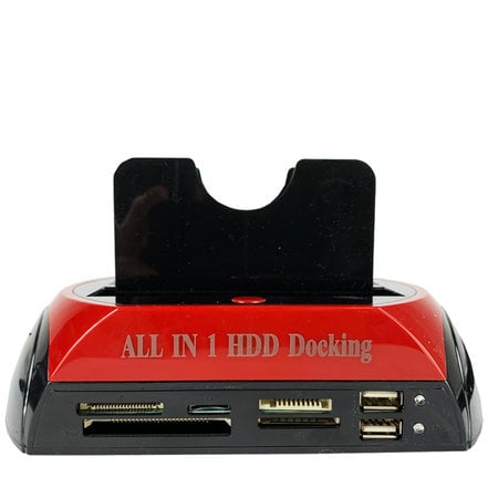 Geeek All in 1 Dual HDD Docking Station Backup IDE HDD Card Reader