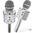 Draadloze Karaoke Microfoon Draadloos met Speaker Bluetooth Zilver