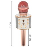 Wireless Karaoke Microphone Wireless with Bluetooth Speaker Rosé Gold