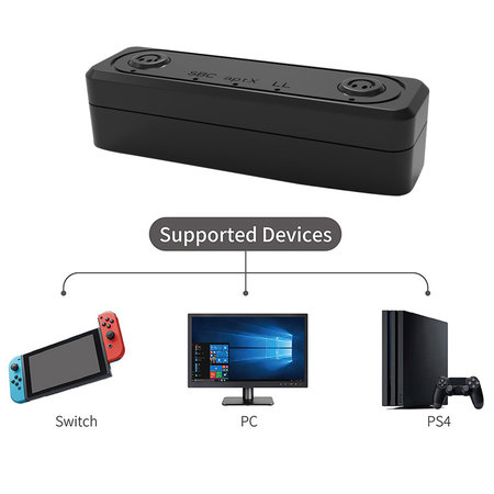 Ultra Slim Bluetooth 5.0 Dual Audio Sender - Switch / Switch Lite / PS4 / PC