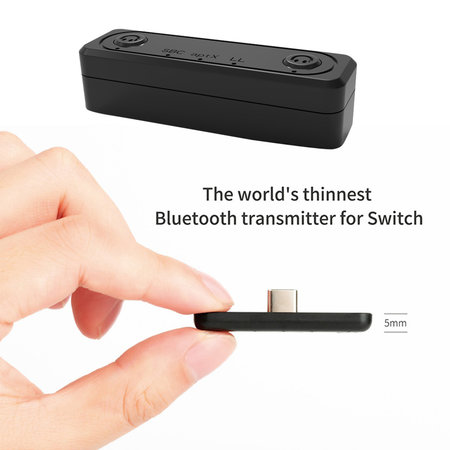 Ultra Slim Bluetooth 5.0 Dual Audio Sender - Switch / Switch Lite / PS4 / PC