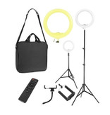 LED Ring Lamp - Selfie Lamp - 30W - Tripod, Holder and Remote Control | Make-up Lamp | Vlog | Mobile Photo Studio for Instagram / TikTok / Youtube