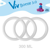 Set (3 Stück) Dichtringe für 300 ml Viv Bottle 3.0 - Ersatzteil