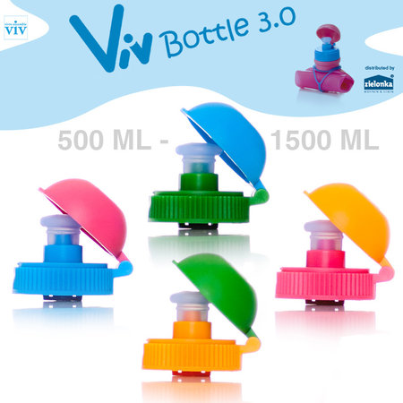 Draaidop met afsluitbare trektuit voor 500 tot 1500 ml Viv Bottle 3.0 - Reserveonderdeel