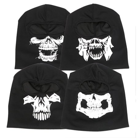 Geeek Balaclava Ski Hut Skull - Hut mit Totenkopf Druck