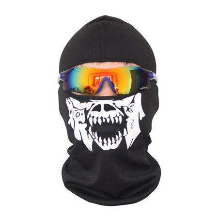 Geeek Balaclava Ski Hut Skull - Hut mit Totenkopf Druck