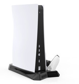 Geeek Dual Charging Dock Stand - Koelventilator -USB Hub voor PS5 gameconsoles