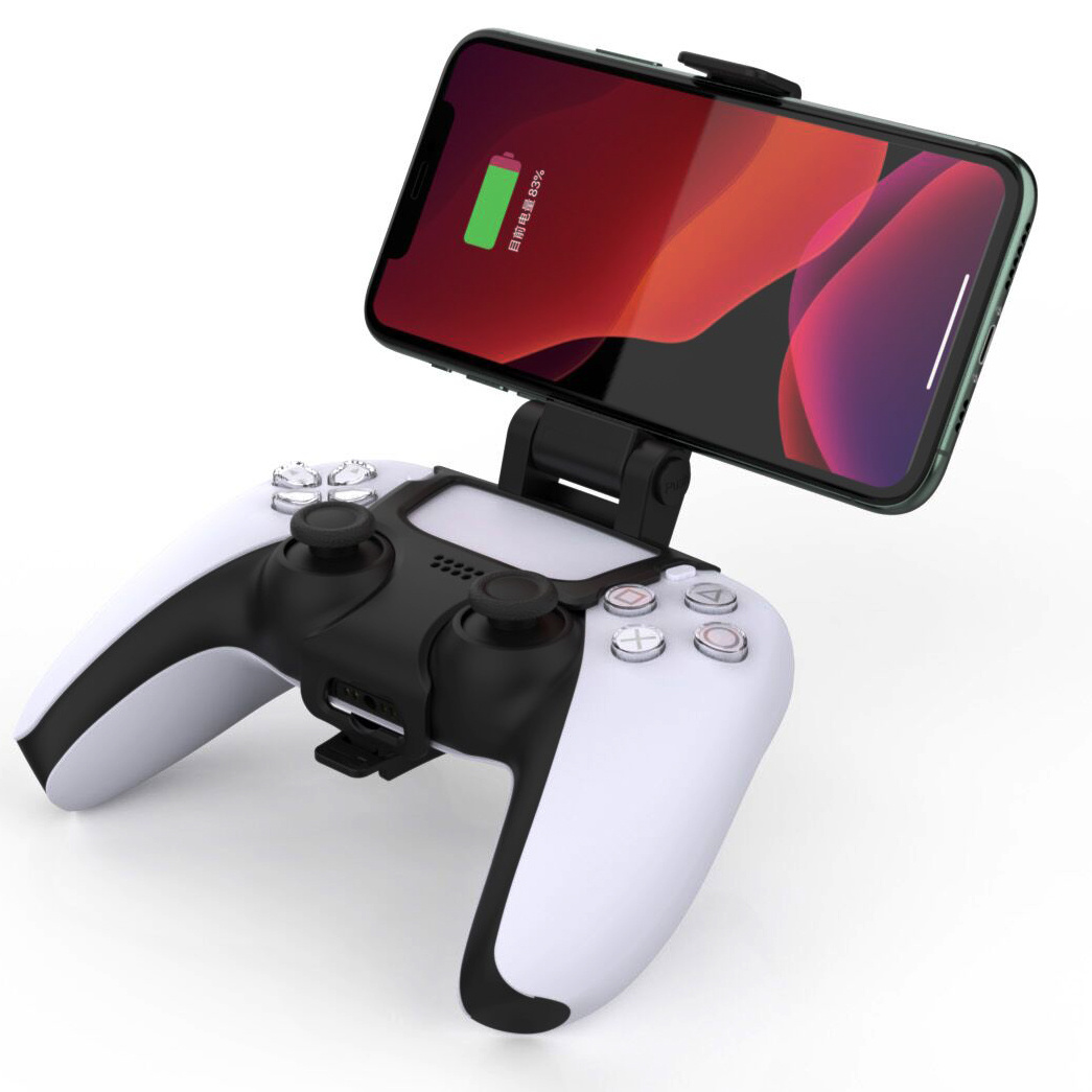 Smartphone Houder Klem Mount geschikt voor PlayStation 5 Dualsense controller - 180 graden Verstelbaar