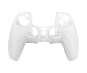 Silicone Case Cover Skin for PS5 DualSense Controller - White 