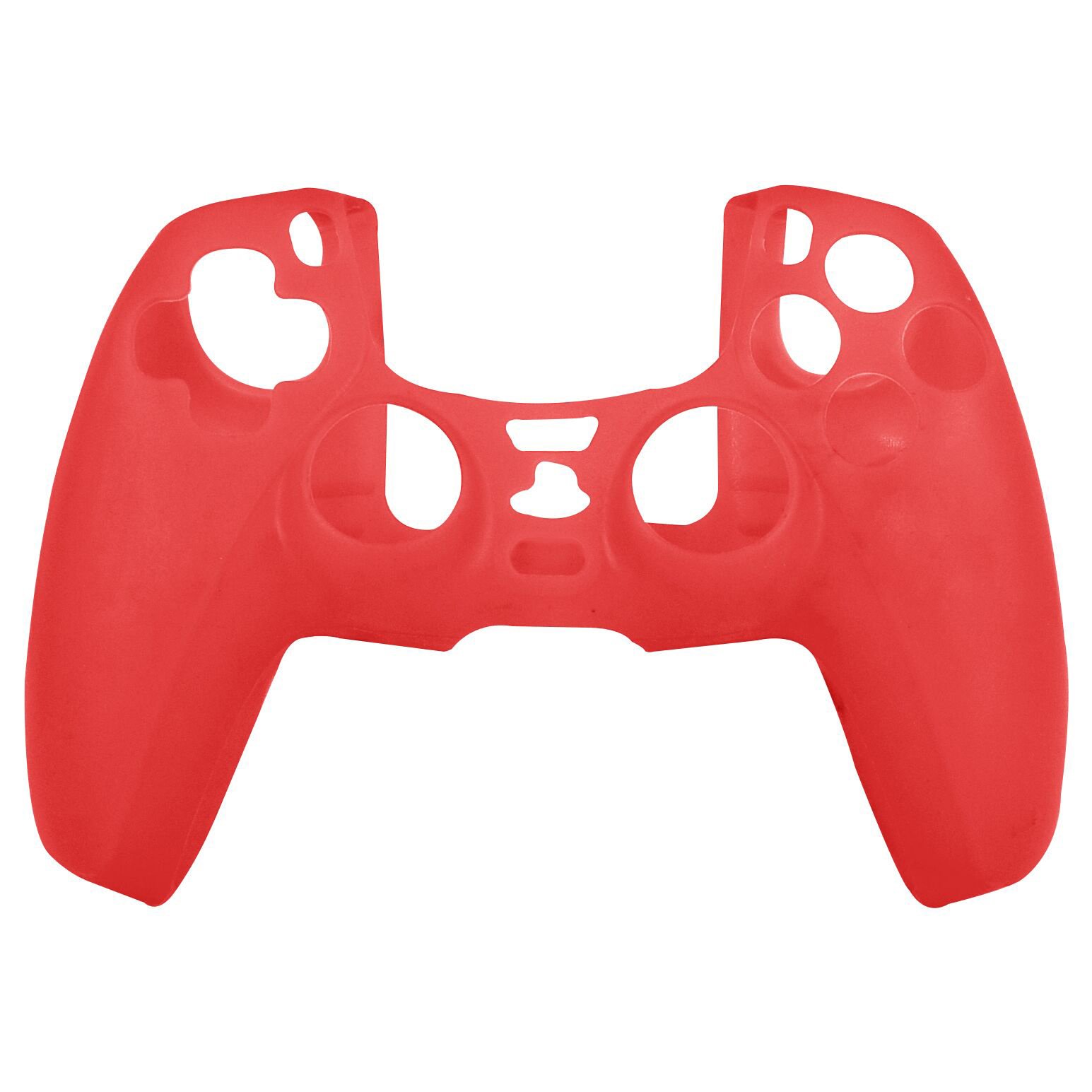 Silicone Case Cover Skin voor PlayStation 5 DualSense Controller - Rood