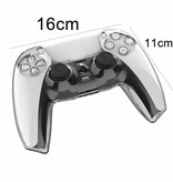 Geeek Crystal Case Hard Shell Cover voor PS5 DualSense Controller - Transparant