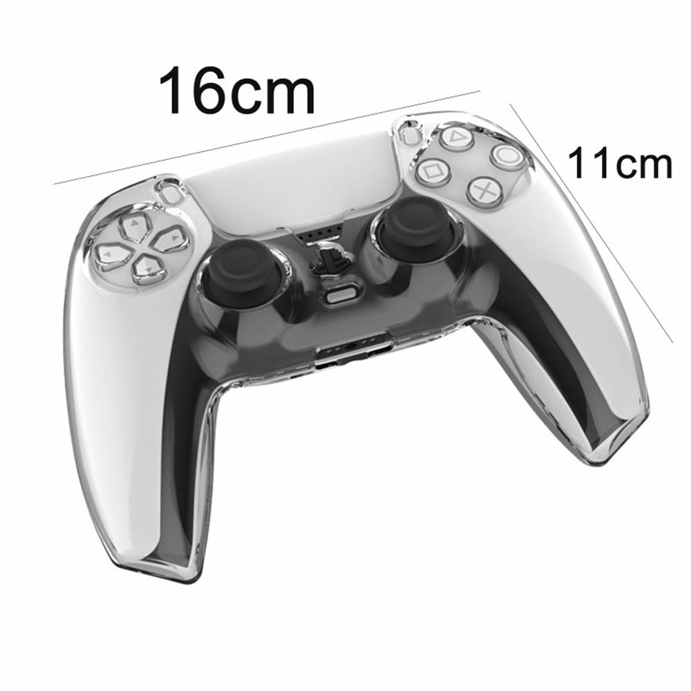 Crystal Case Hard Shell Cover for PS5 DualSense Controller 
