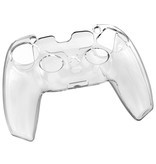 Geeek Crystal Case Hard Shell Cover for PS5 DualSense Controller - Transparent