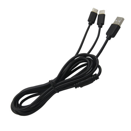 Geeek Duo Charging Cable Fast Charge Data Cable for PS5 DualSense Controller - USB-C - 2m