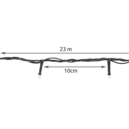 Weihnachtsbeleuchtung 200 LED-Leuchten - Kaltweiß - Innen / Außen - IP44 - 23m