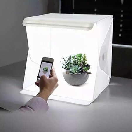 Geeek Faltbares Fotostudio-Foto-Zelt mit LED-Beleuchtung