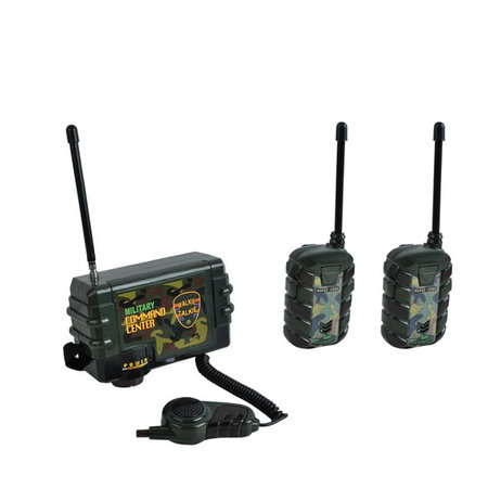 Radio Commando Centrale met Microfoon + 2x Walkie Talkies