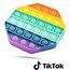 Pop it Fidget Toy Regenbogen - Bekannt aus TikTok - Hexagon - Rainbow