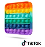 Pop it Fidget Toy Regenbogen - Bekannt aus TikTok - Platz- Rainbow