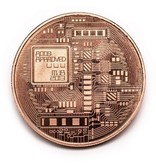 Geeek 'Echte' Bitcoin-Münze - ø 40 mm - im Kunststoffkoffer