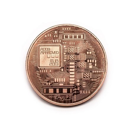 Geeek 'Echte' Bitcoin-Münze - ø 40 mm - im Kunststoffkoffer