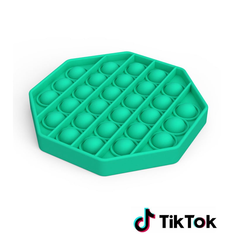 Pop it Fidget Toy- Known from TikTok - Hexagon - Red 