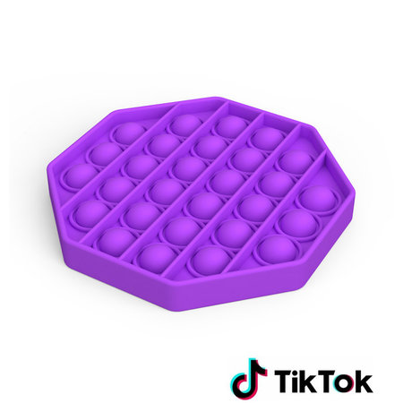 Pop it Fidget Toy- Bekend van TikTok - Hexagon - Paars