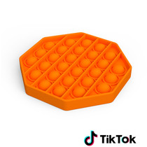 Pop it Fidget Toy- Bekend van TikTok - Hexagon - Oranje
