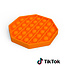 Pop it Fidget Toy- Known from TikTok - Hexagon - Orange