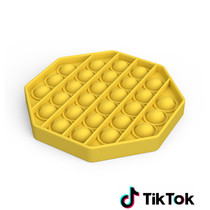 Pop it Fidget Toy- Bekend van TikTok - Hexagon - Geel