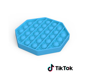 Pop it Fidget Toy- Known from TikTok - Hexagon - Blue - Geeektech.com