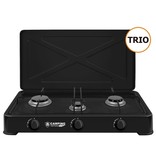 B-Camping Camping Gas Cooker Trio - Portable Gas Stove - 3-burner Stove - Outdoor Stove - Butane Gas