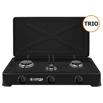 Camping Gas Cooker Trio - Portable Gas Stove - 3-burner Stove - Outdoor Stove - Butane Gas