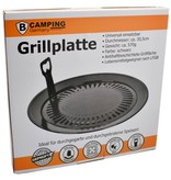 B-Camping Universal Grill plate - Grill attachment Ø30.5 cm BBQ for Camping gas stove