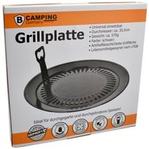 Universal-Grillplatte - Grillaufsatz Ø30,5 cm Grill für Camping-Gasherd